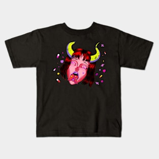 Demon Girl Kids T-Shirt